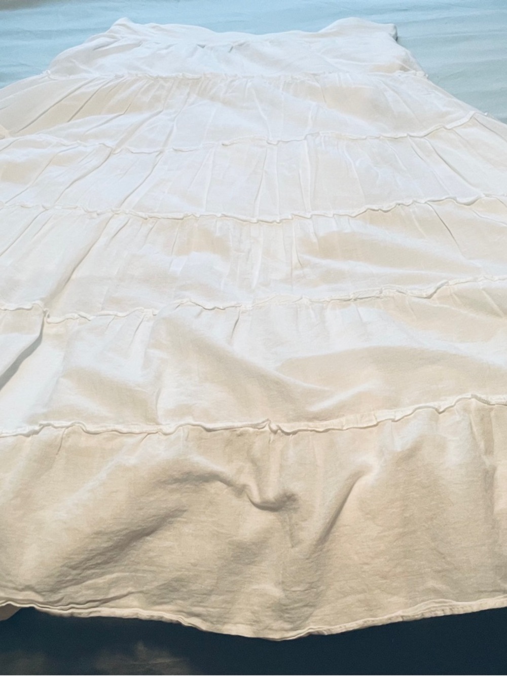 Style & Co. White Tiered Maxi Skirt - Picture 5 of 5